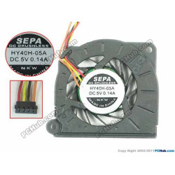 SEPA HY40H-05A Cooling Fan DC5V 0.14A, Bare