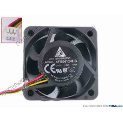 Delta Electronics AFB0412VHB Cooling Fan -6M37, size:40x15, w15x3x3, 12V 0.24A, Bare Delta Electronics AFB0412VHB Cooling Fan -6M37, size:40x15, w15x3x3, 12V 0.24A, Bare