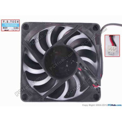 Y.S TECH FD057010HB Cooling Fan w80x2x3, 5V 0.28A, Bare Fan