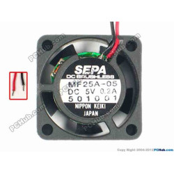 Philips NB-403 Series Cooling Fan MF25A-05, 2-wire Philips NB-403 Series Cooling Fan MF25A-05, 2-wire