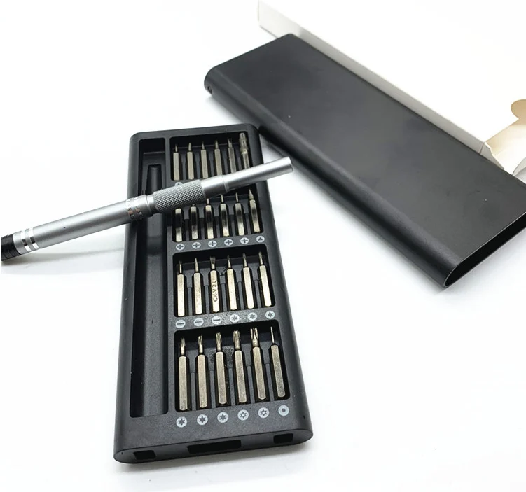 25-in-1 screwdriver precision set — Black