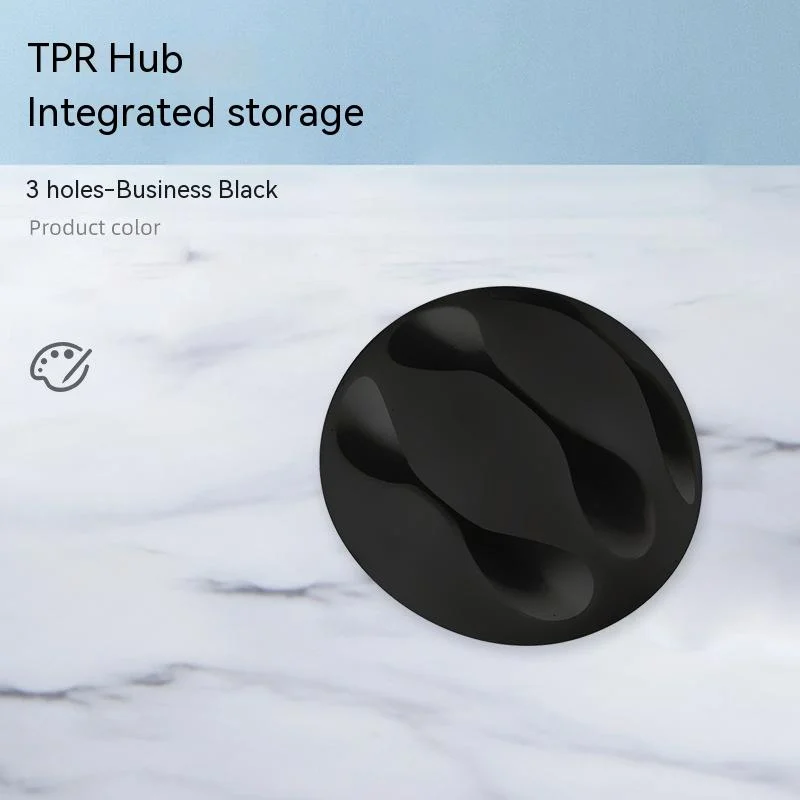 Desktop cable holder — black — Black
