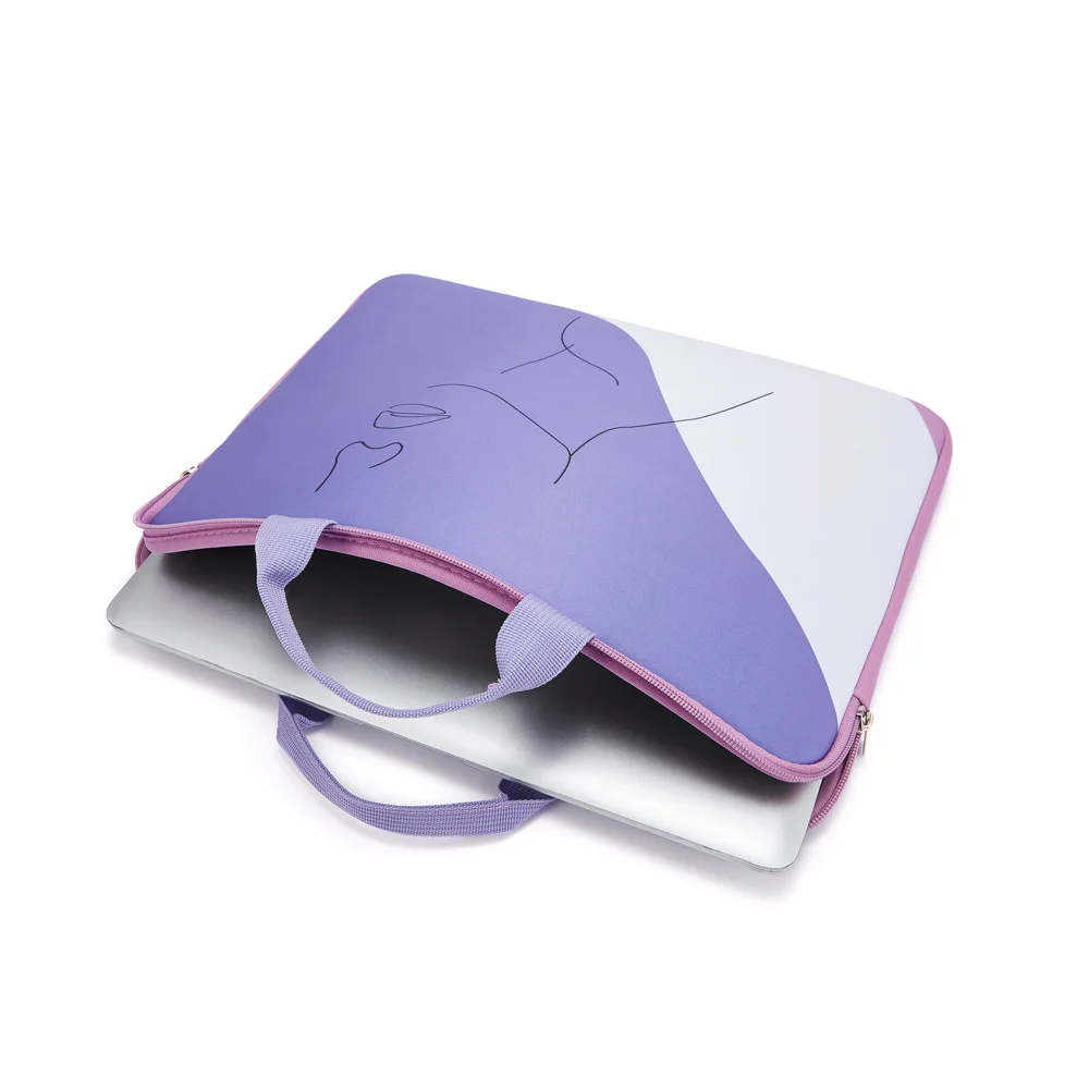 Laptop Bag Portable Protective Sleeve — Purple-13/14Inch