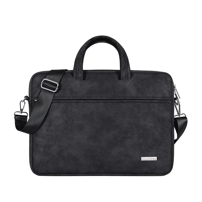 Laptop shoulder bag — 13-inch option — Black-13 inch