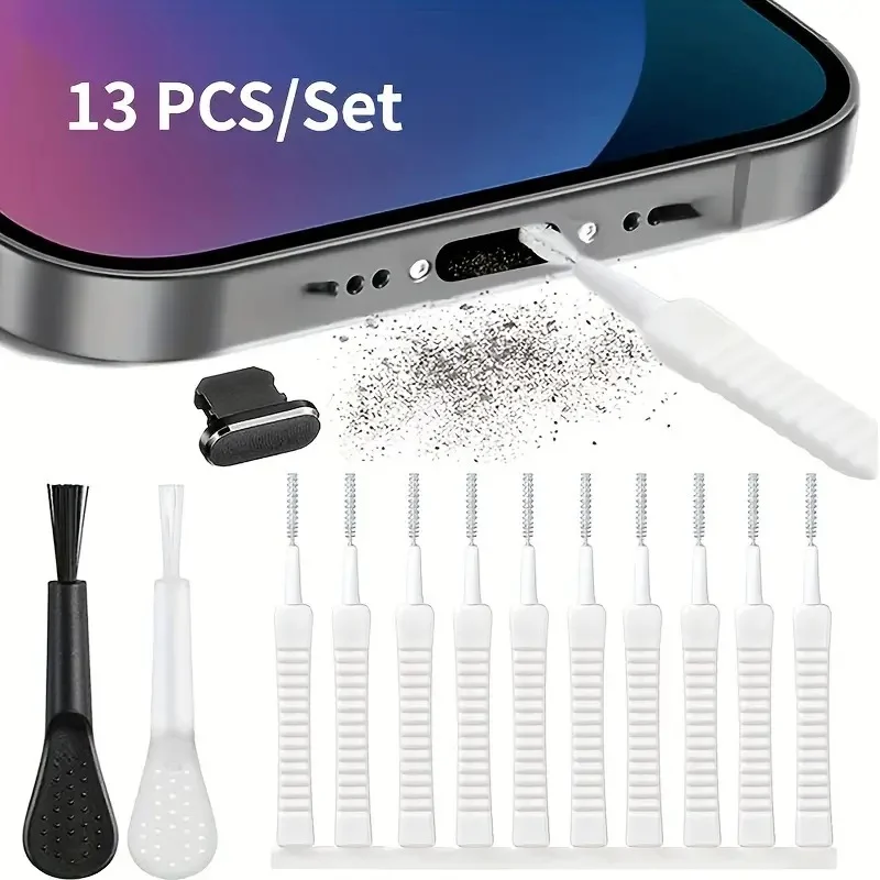 Phone port cleaning kit — 13-piece iPhone option — IPhone Interface 13PCs Set