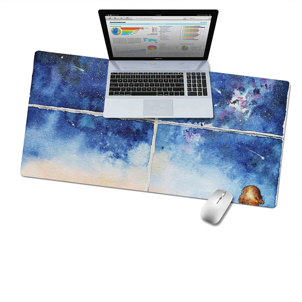 Office mat desk mat — Blue