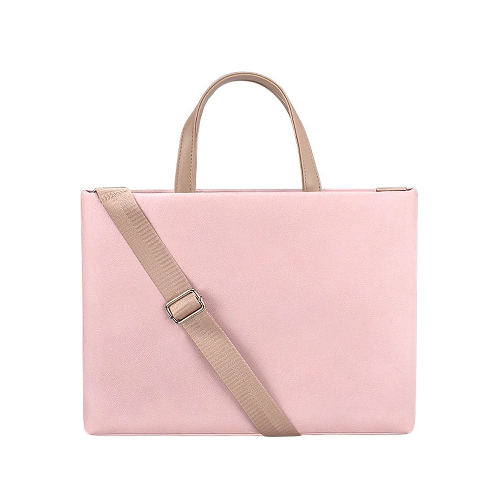 One Shoulder Laptop Sleeve Bag — Pink-13.3inches