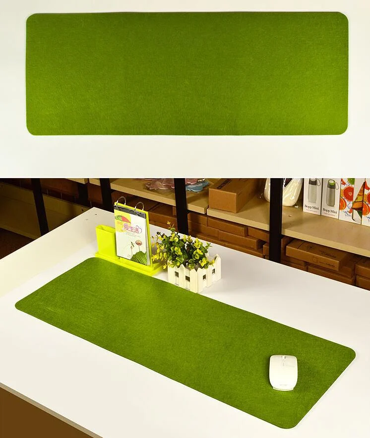 Felt desk mat — green — Green