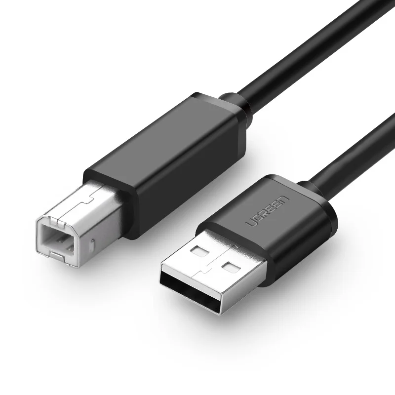 USB 2.0 printer cable, 1 m — Black-1m-2.0